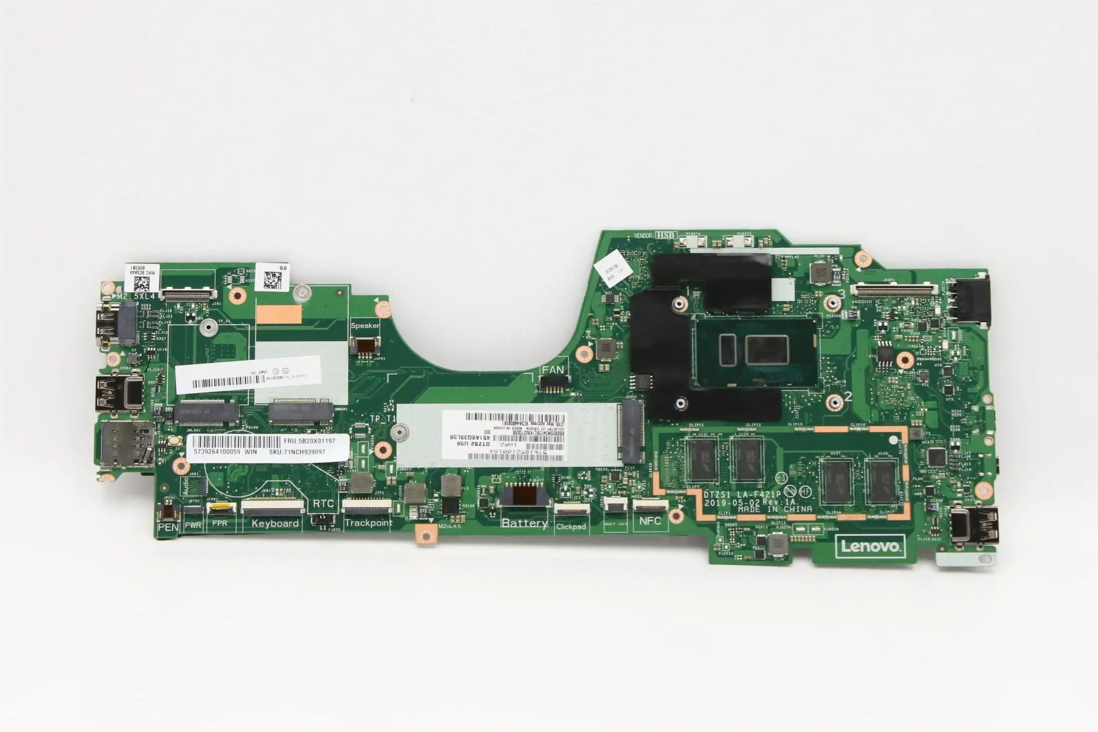 Imagem -02 - Motherboard para Lenovo Thinkpad Yoga X380 Mainboard Motherboard Laptop i5 i7 Cpu 100 Teste Dtzs1 La-f421p