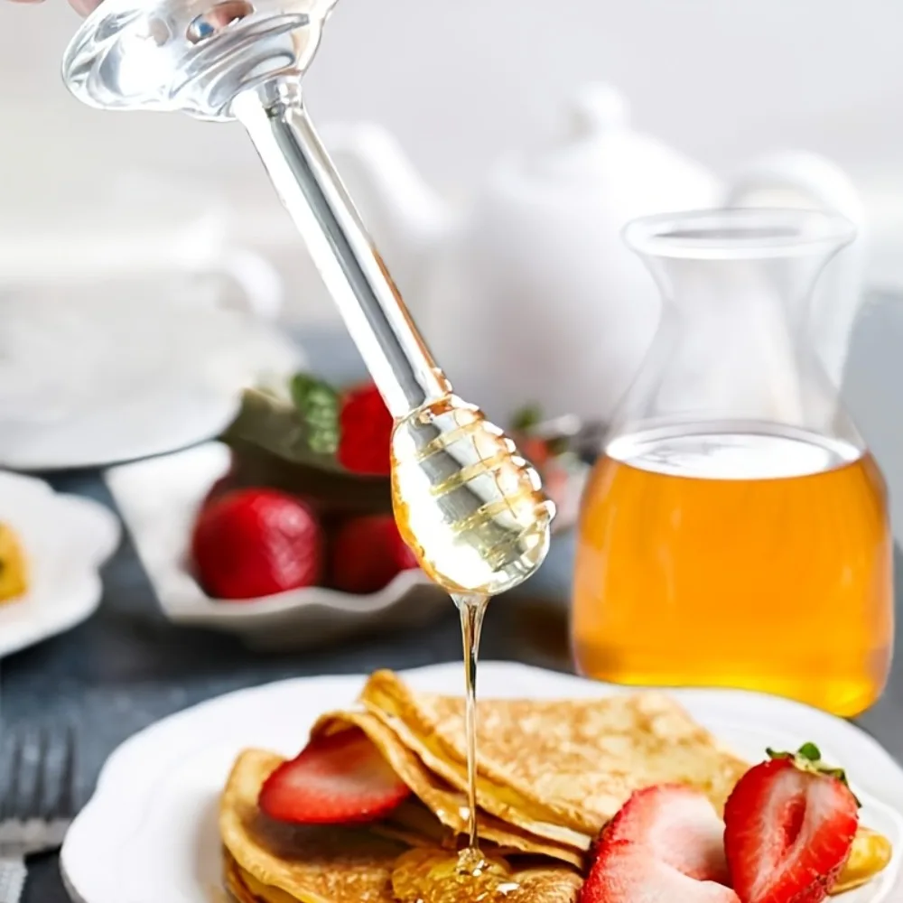 

Большая стеклянная банка для меда с ложкой-дозатором, прозрачная, с 3D-изображением пчелы, для сервировки стола