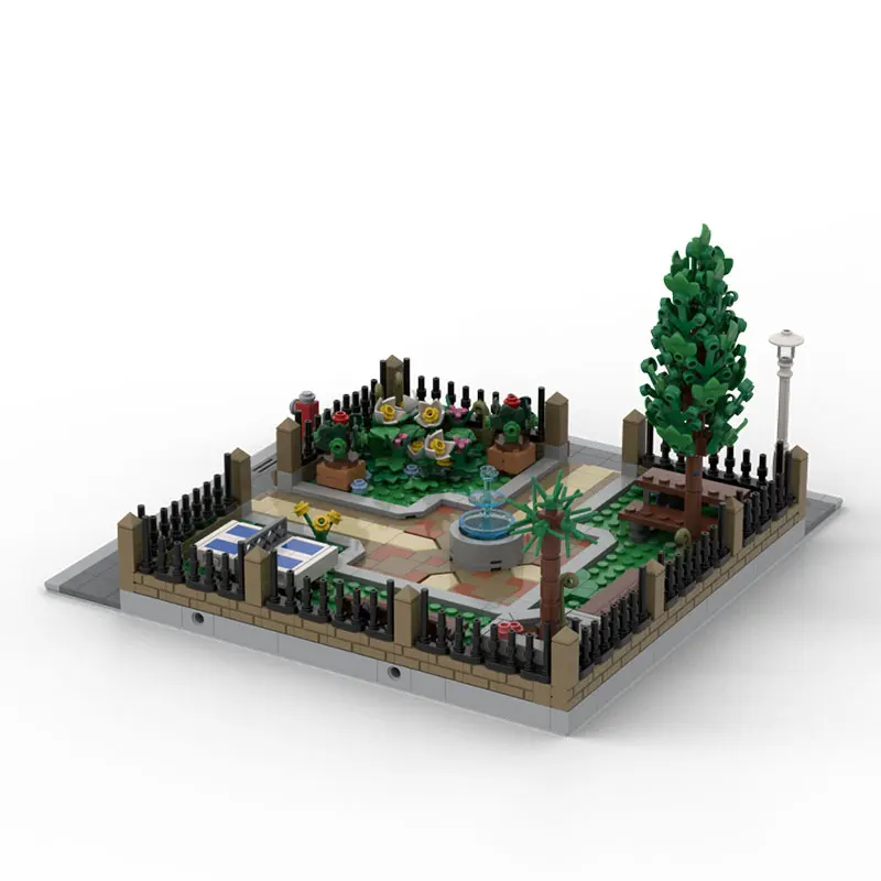 

Spot MOC891pcs Street View Architecture DIY Small Particle Assembly Building Blocks Puzzle Toy Model Gift