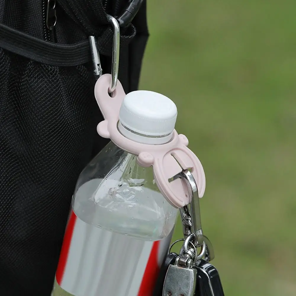 New Aluminum Silicone Water Bottle Buckle Easy To Use Cycling Tool Backpack Hanger Hooks Drink Bottle Holder Hook