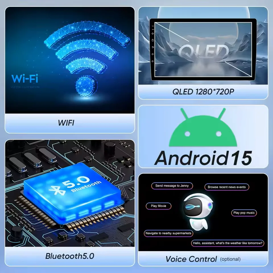 Android 16 Carplay&Auto Car Radio Navigation Multimedia Stereo Player QLED 4G For Geely Emgrand EC7 1 2016 - 2018