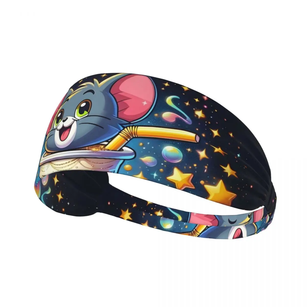 

Custom Anime Cartoon Tom And Jerry Sports Sweatbands for Exercise Anime Cute Quick Drying Headband Women Men