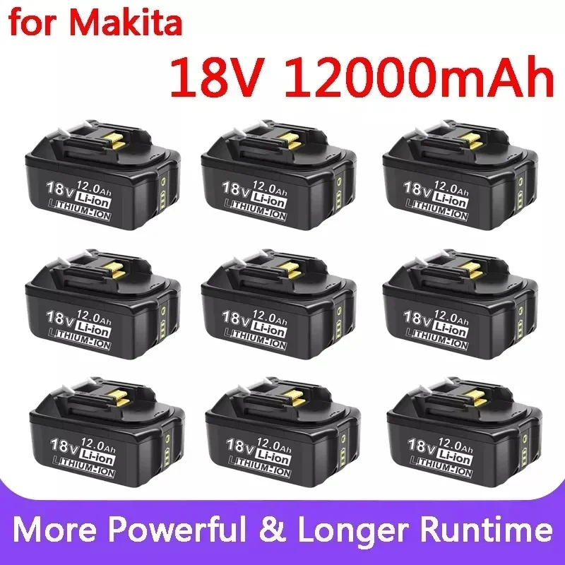 

New 18V Rechargeable Battery 18650Battery Makita 6.0ah-12ahPower Tool Replacement Screwdriver Battery 6.0Ah BL1830 BL1815 BL1860