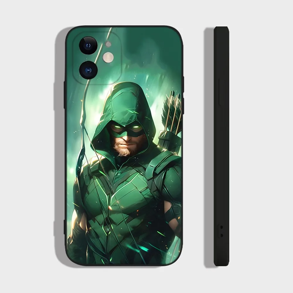 Super Hero G-GreenS A-ArrowS Phone Case For iPhone 16,15,14,13,12,11 Plus,Pro,Max,XR,XS,X,7,8 Plus,SE,Mini Silicone Soft