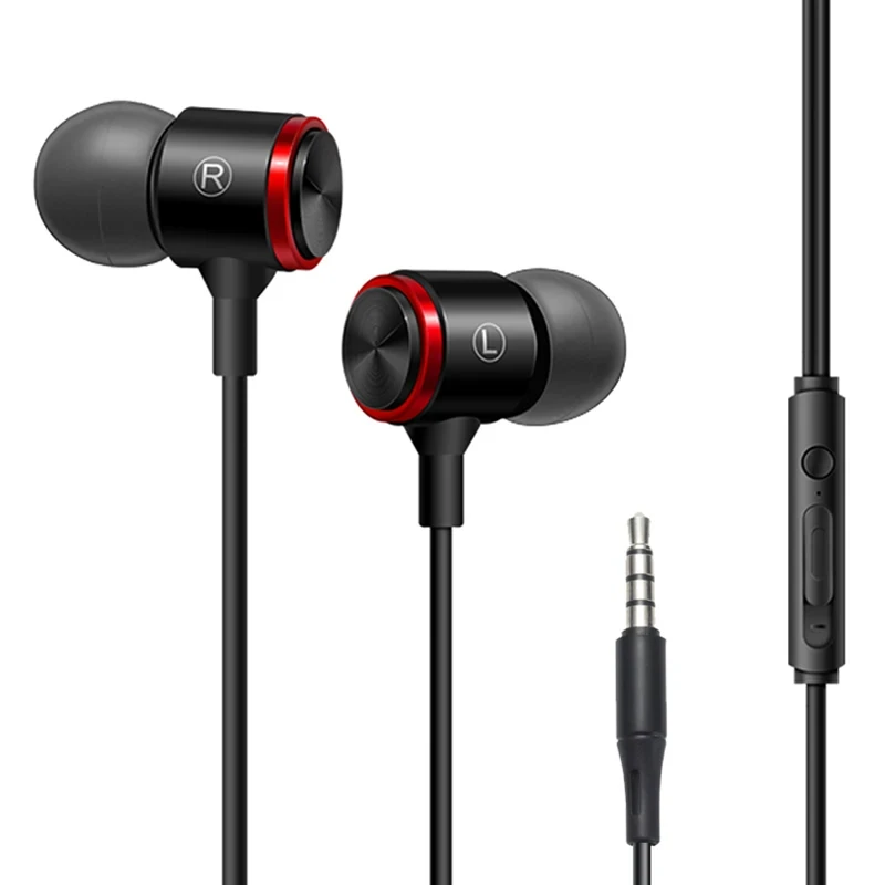 In-Ear Headphones For Xiaomi Earphone For Phone Stereo Bass Headset Metal Wired Earphone HiFi Headphones Mic for Samsung iPhone