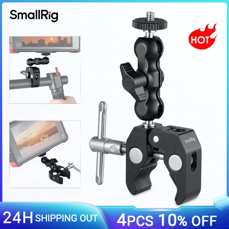 

SmallRig Multi-Functional Crab-Shaped Clamp with Ballhead Magic Arm For DJI stabilizer for Freefly Stabilizer/Video C-stand 2164