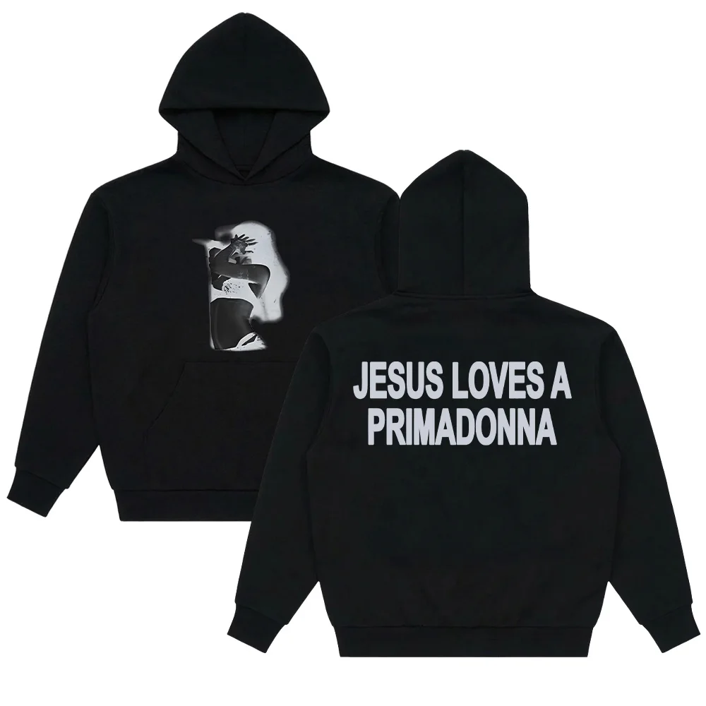 

Толстовка с капюшоном Jesus Loves A Primadonna Nessa Barrett, свитшот с длинными рукавами для женщин и мужчин, одежда с капюшоном, подарок для фанатов, повседневный пуловер