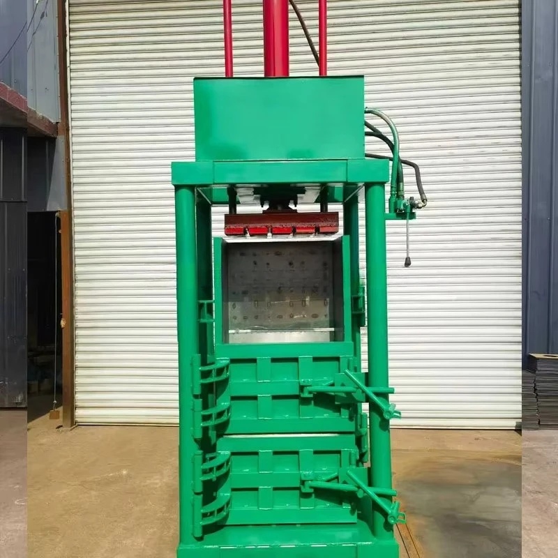 OEM Custom Vertical Baler Compactor 40 Ton Space Saving Unit for Cardboard Plastic Aluminum Can Scrap Processing Plant
