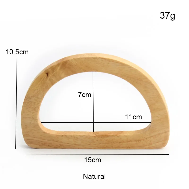 Correas de madera Natural para bolso, Asa decorativa para manualidades, Accesorio clásico, herramienta de fabricación de repuesto