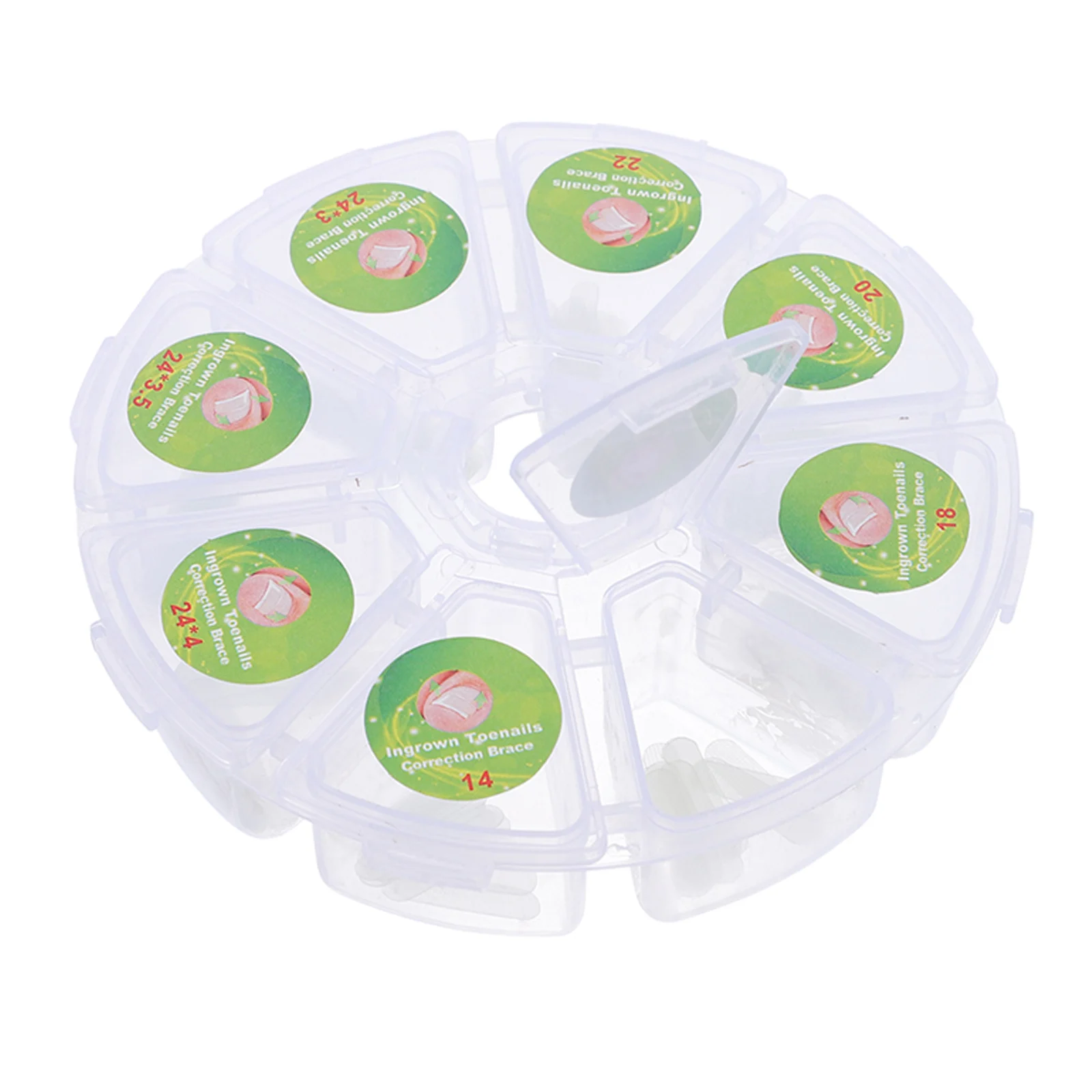 100 szt. Naklejek korygujących wrastające paznokcie, plastry, narzędzia do pielęgnacji stóp, przezroczyste naklejki wspierające wrastające paznokcie.