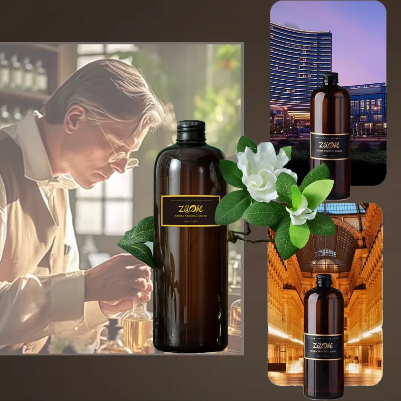 Aceite Aromático Hilton Ritz Carlton de 500 ml, Recarga de Aceite Esencial para Aromaterapia sin Llama, Aroma de Lujo para Difusor de Hogar, Aceite Perfumado DIY