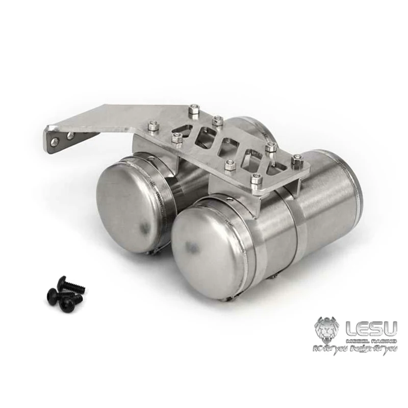 Części metalowe CNC LESU do zbiornika powietrza do modeli RC 1/14 DIY Tamiyaya 3348 Wywrotka Ciągnik Zabawki Outdoor TH05110