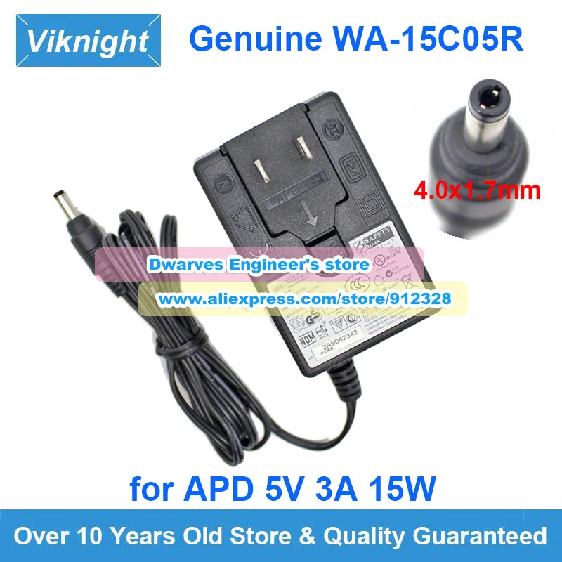 Adaptador de CA WA-15I05FU genuino APD 5V 3A 15W cargador WA-15I05R WA-15C05R para Minix X68-I OCTA CORE MINI PC WYSE 3040 EZBOOK 2 A13