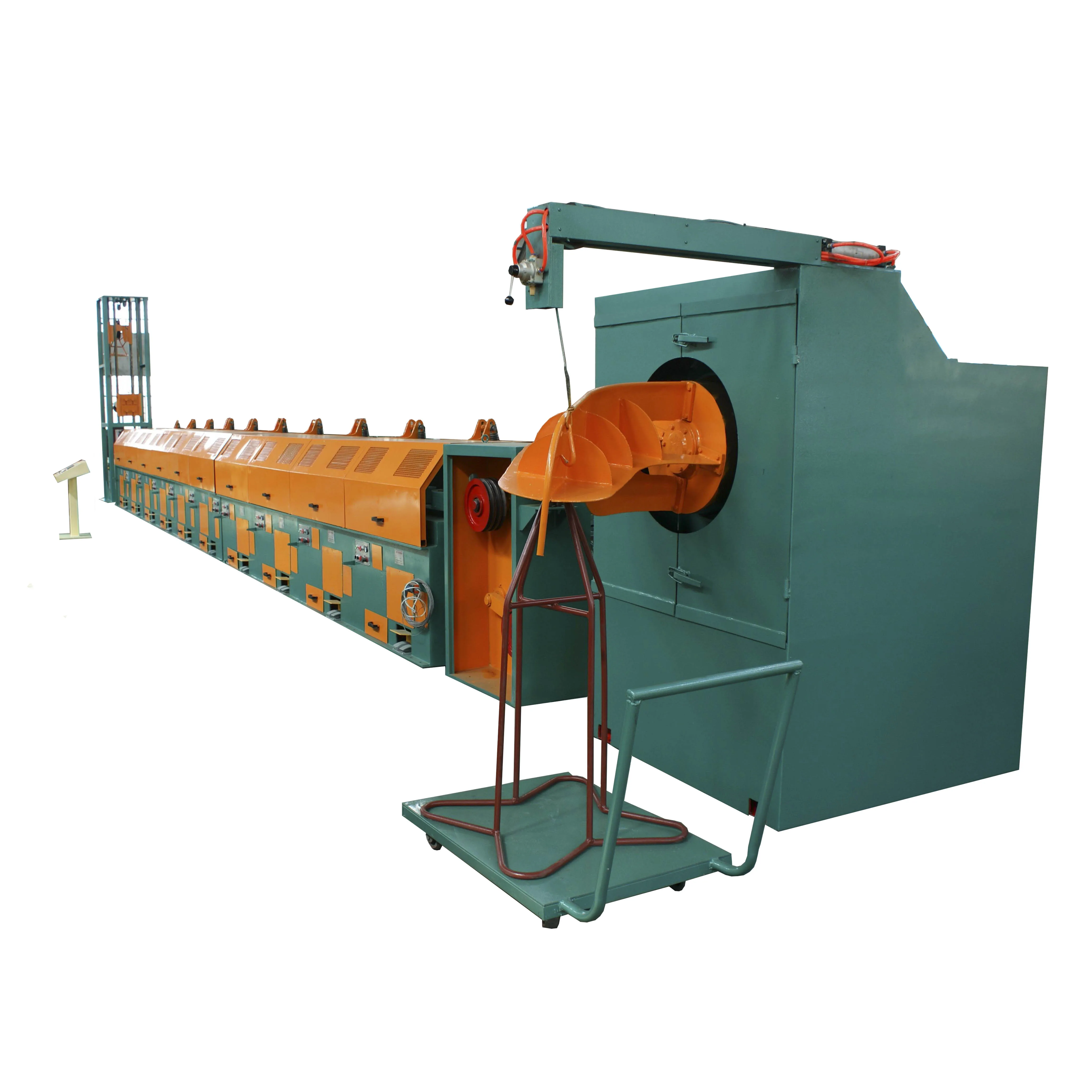 เครื่องดึงลวดสำหรับสายการผลิตตะปู เครื่องจักรแบบเส้นตรงความเร็วสูง
