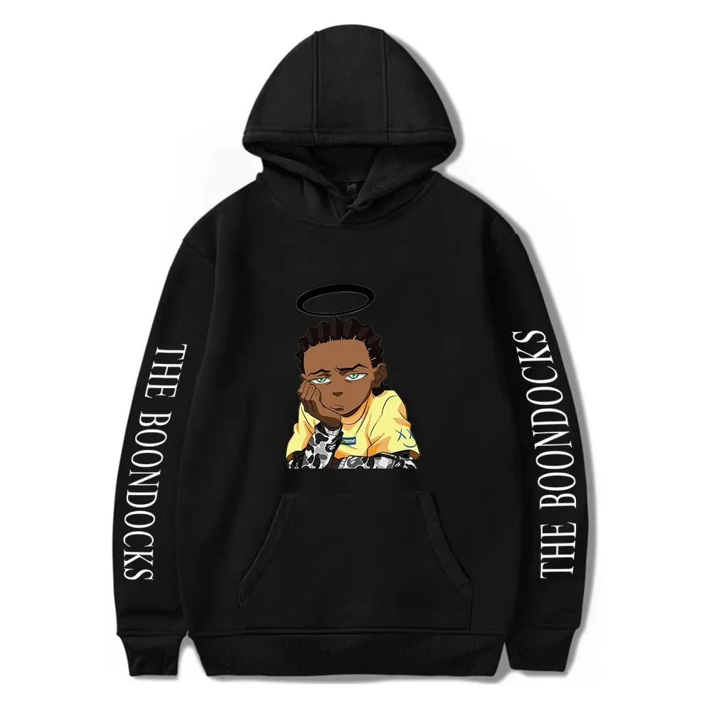 

Men's and Women's Long Sleeve Sweatshirts, Unisex Sweatshirts, Extra Large Clothes, The Boondocks, Casual, Winter