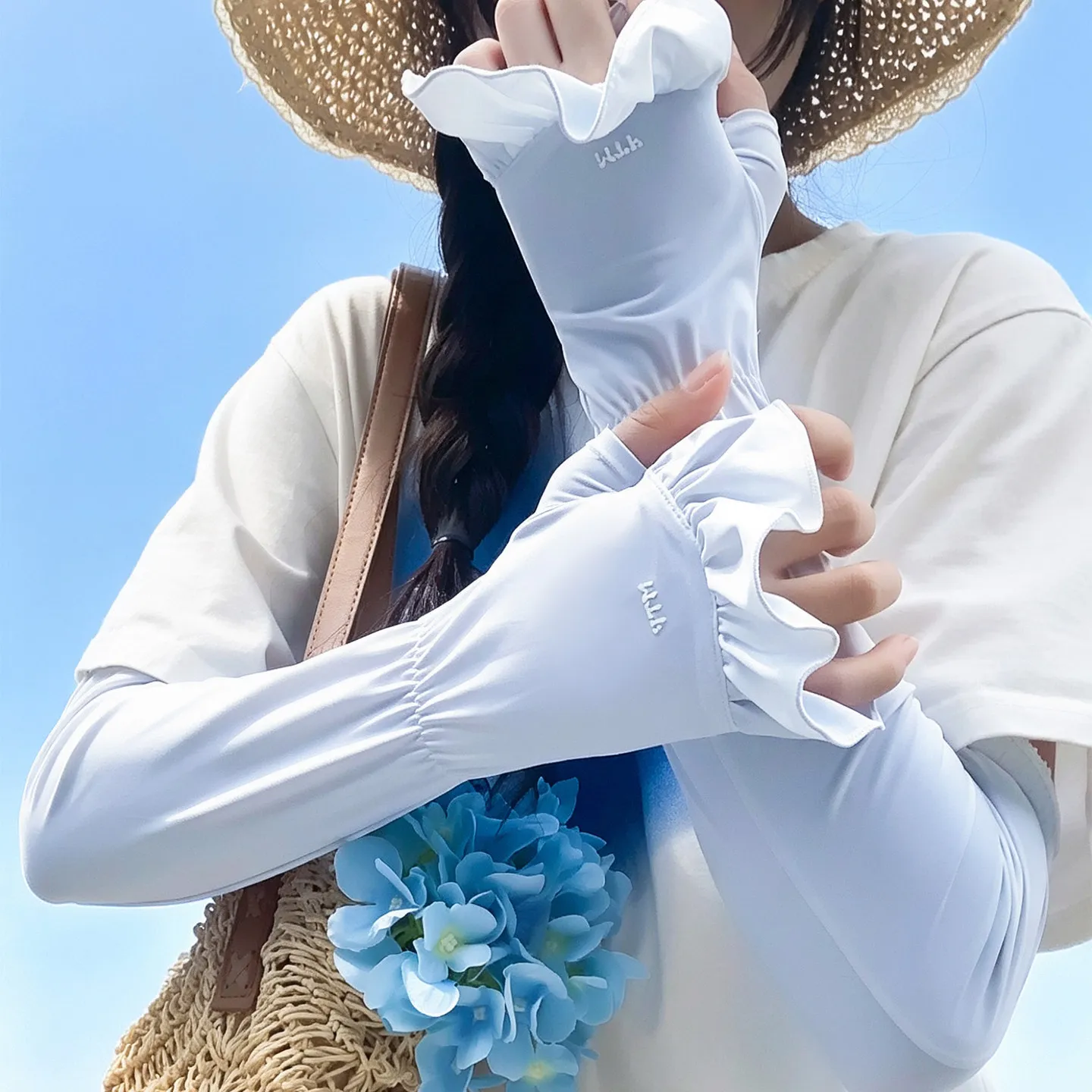 nouveaute-2026-manches-de-protection-solaire-pour-femmes-amples-et-a-volants-100-soie-glacee-protection-uv-pour-l'ete-les-activites-de-plein-air-la-conduite-et-le-cyclisme