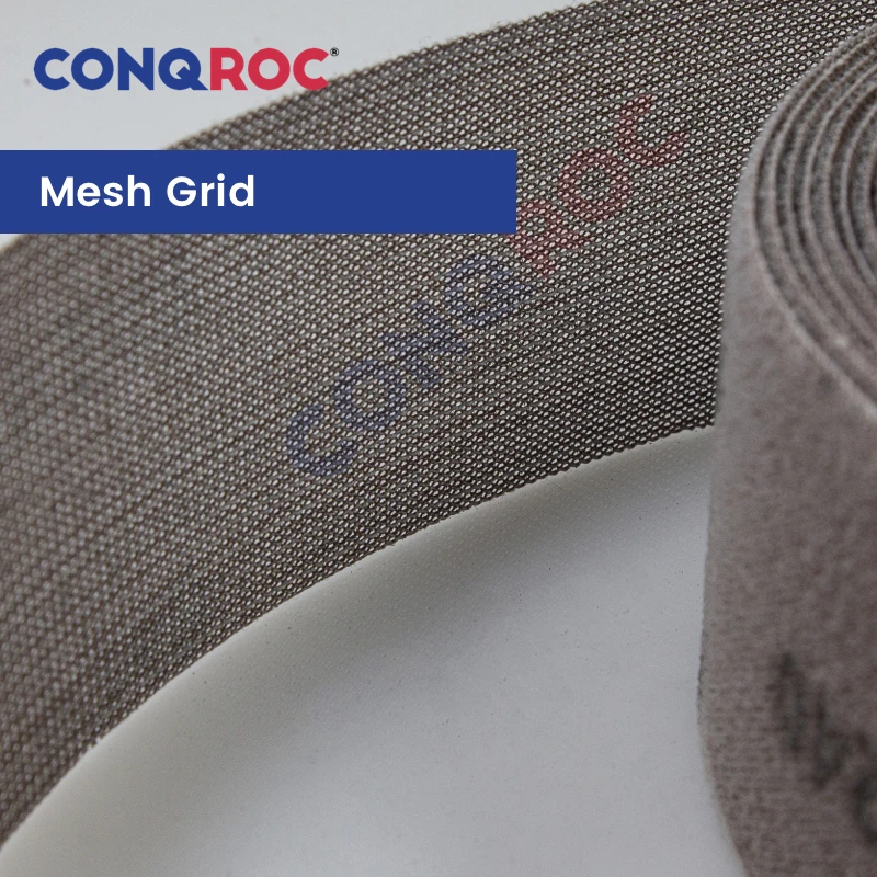 70mmx12-Meter(2.76x473") Sanding Strip Dust Free Tailorable Aluminum Oxide Mesh Grid Sandpaper Roll Hook and Loop Grit P80~400 - view 4