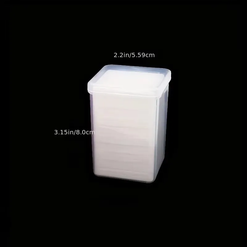 200 Buah/Kotak Tisu Kuku Bebas Serat, Tisu Lem Ekstensi Bulu Mata, Kain Pembersih, Kain Non-Woven, Lem Kuku, Bantalan Kapas Penghilang Minyak