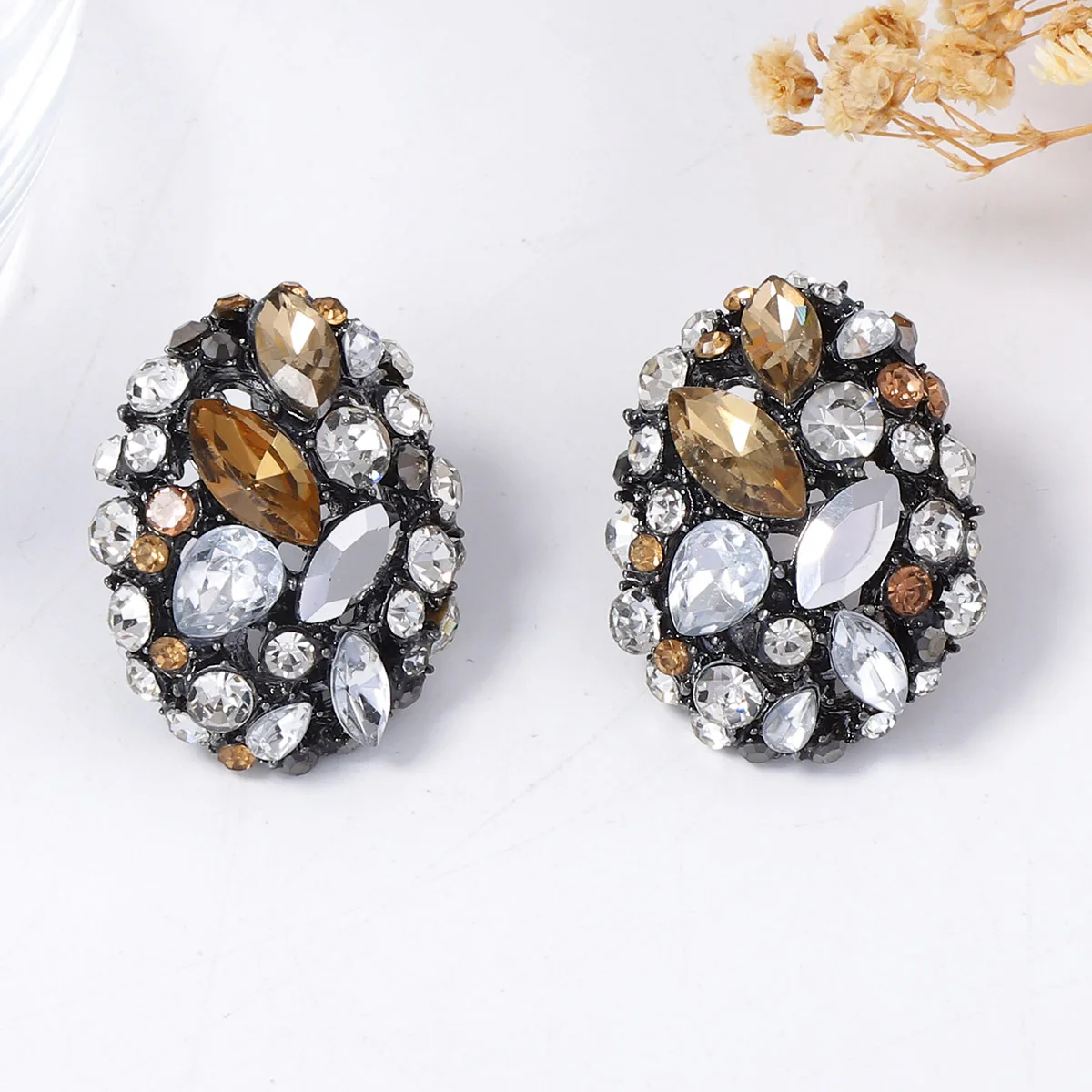 ZAA خمر مجوهرات فاخرة حجر الراين هندسية قطرة وأقراط 2026 العصرية امرأة اكسسوارات السحر فتاة عطلة هدايا الحفلات #6