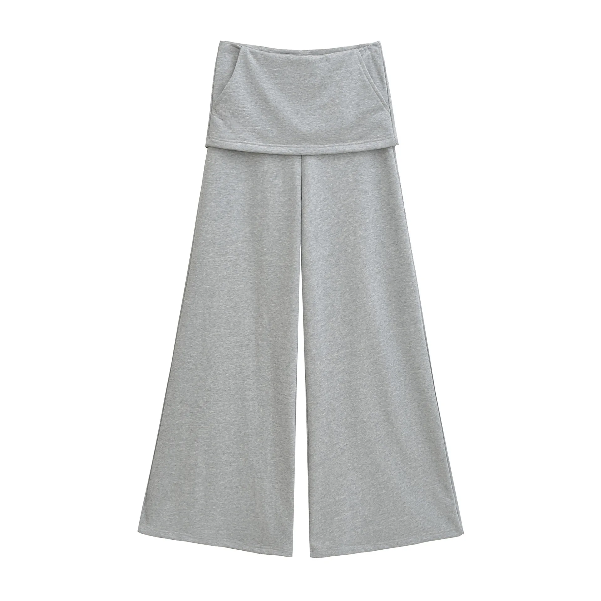 

Solid Color Sweatpants Adjustable Cuff Wide Leg Big Hem Skirt Pants Fashion Style Hot Girl With Short Skirt Slimming Casual QG6K