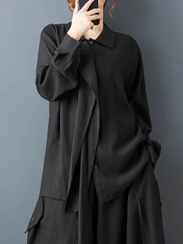 

Весна 2026, модный женский кардиган большого размера с Sa, повседневный, с лацканами, свободный крой, открытый кардиган, художественная работа