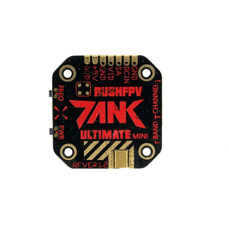 RUSHFPV TANK ULTIMATE MINI 5.8G FPV VTX, Adjustable Power PIT/25/200/500/800mW, 7-36V DC Input 48CH RaceBand Video Transmitter