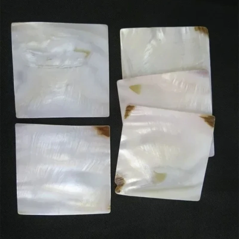 20Pcs NEW decorate Inlay material white mother of pearl shell 25*25mm