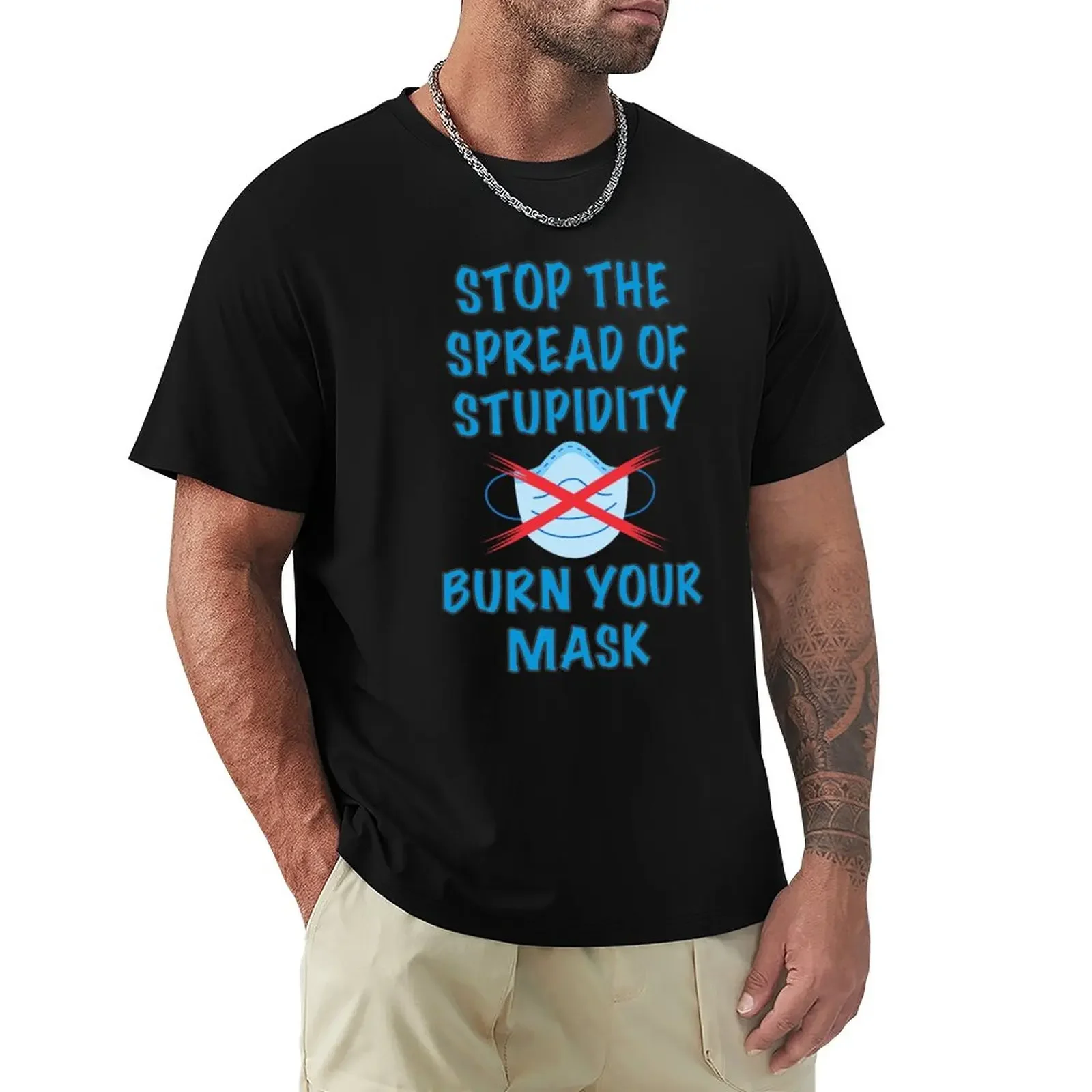 

Burn Your Mask T-Shirt funnys for a boy t shirts for men
