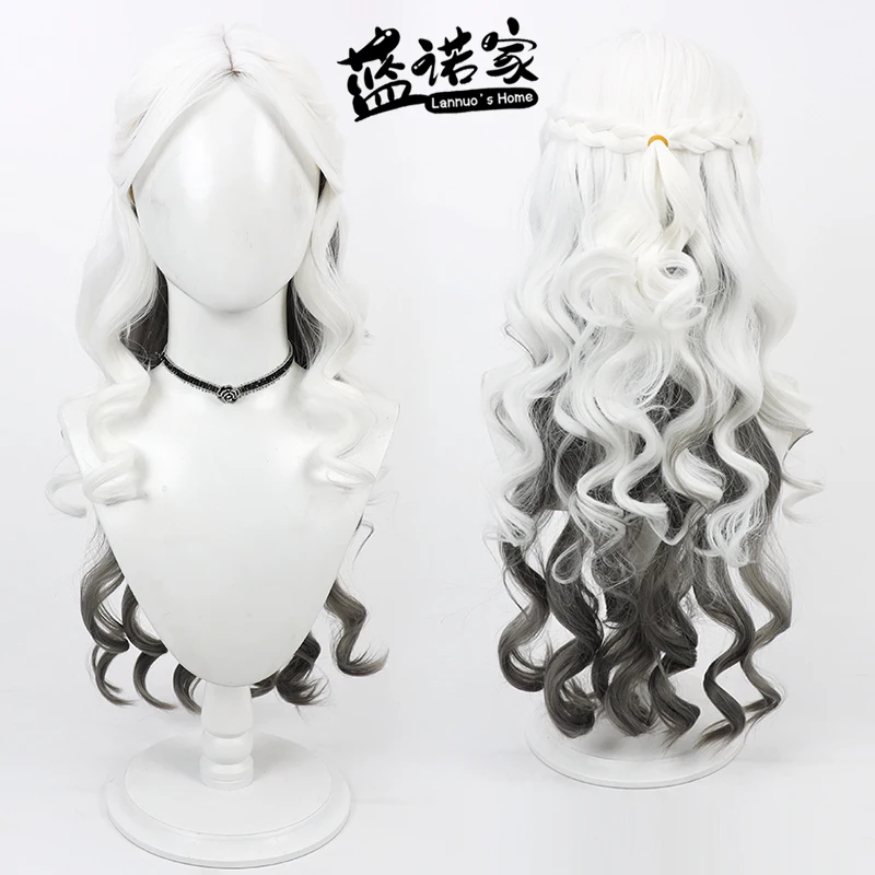

Anime Identity V Long Night Cosplay Wig Halloween Carnival Party Props Synthetic Hair Heat Resistant Fiber + Wig Cap