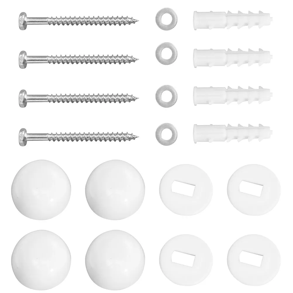 

2Sets Toilet Screw Decorative Nut Covers Fixed Toilet Screws Replacement Installation Parts Bathroom Bolts Screws Accessories