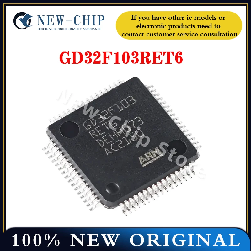 1PCS-50PCS/LOT GD32F103RET6 LQFP-64  New original GD32F103