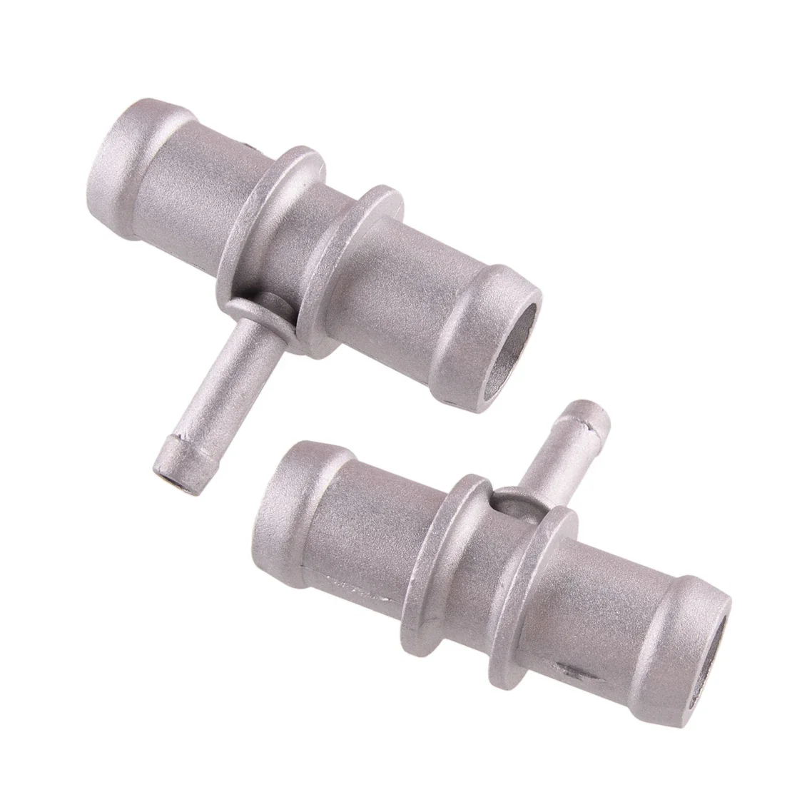 2Pcs 3/4'' 5/16'' 3/4'' Silver 20mm-8mm-20mm Tee Heater Hose Coolant Reducer Fitting Water Connector Universal New