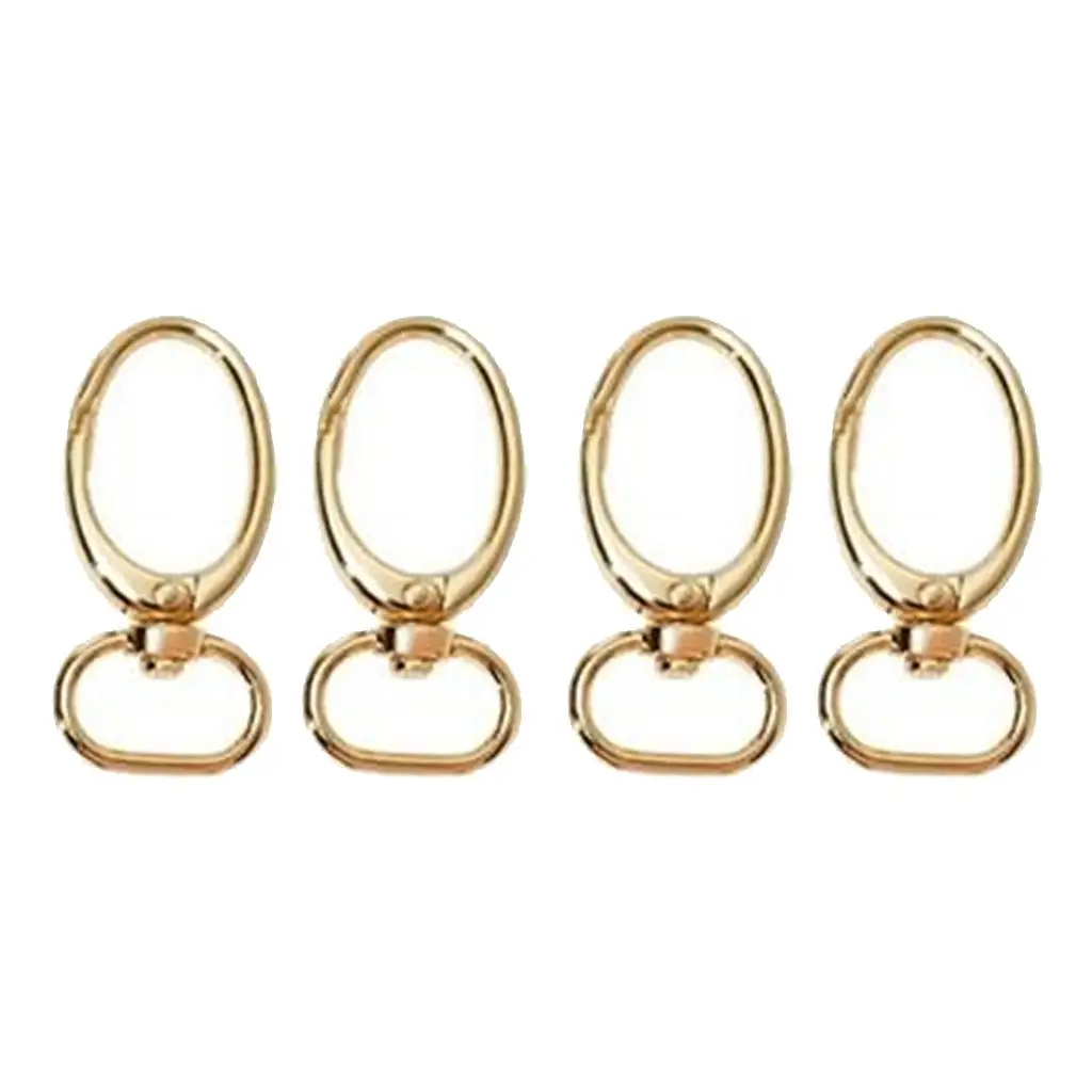 2-6pack 4x Swivel Trigger Clips Hook Lobster Claw Clasps for Purse Bag Strap