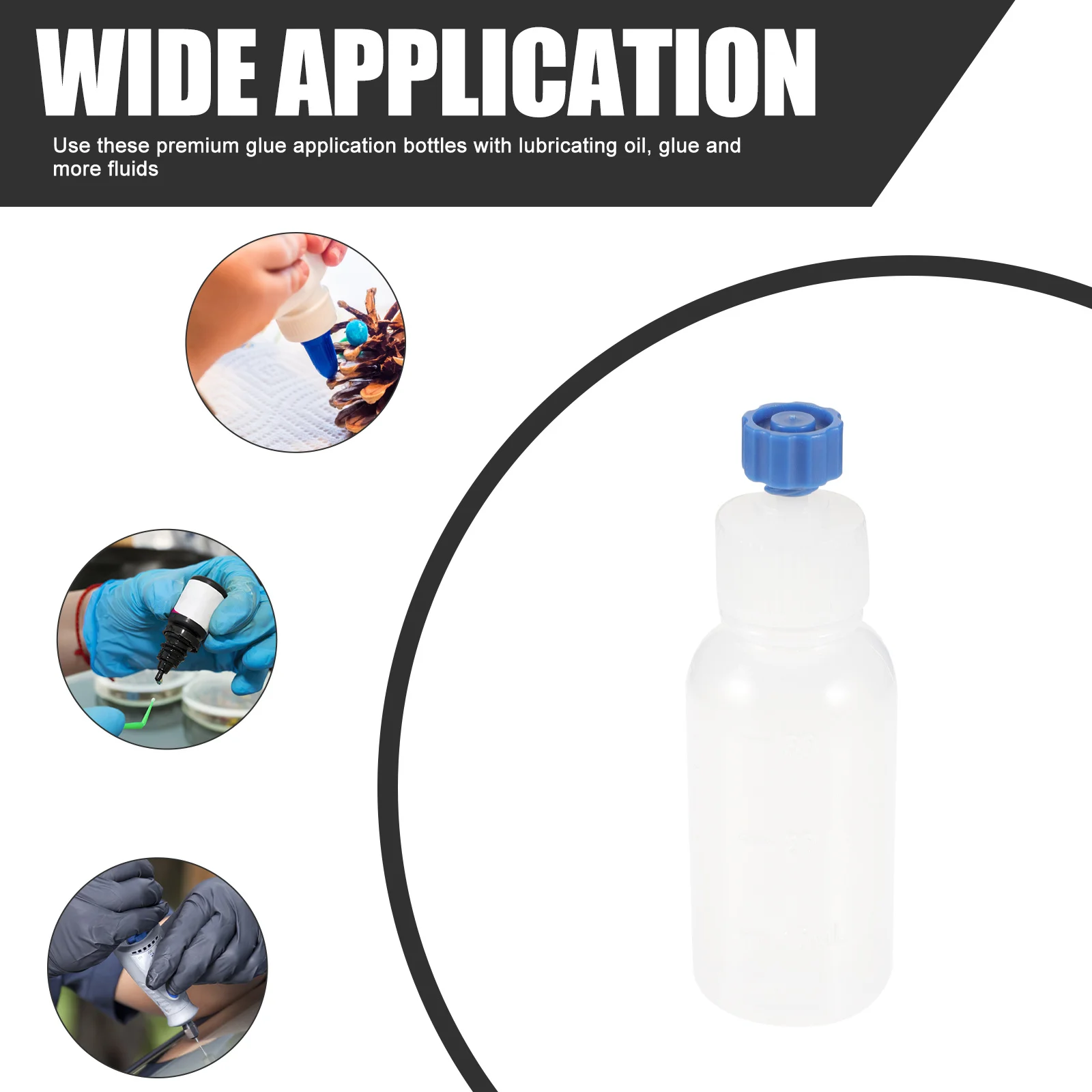 

1Set Point Glue Bottle Kit Premium Needle Tip Squeeze Bottles for Precision Application Lubricating Repair Work Home