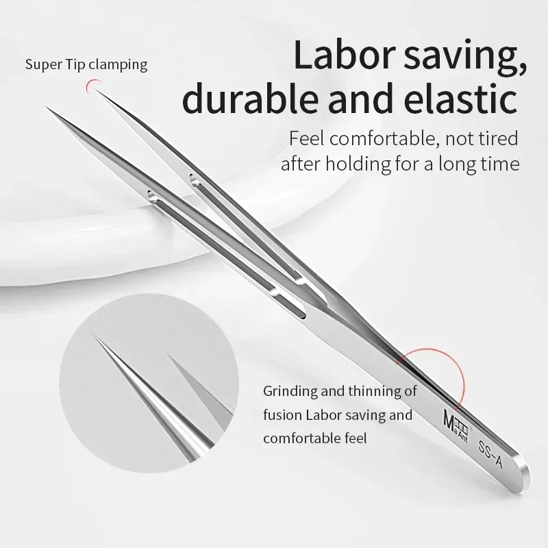 Ma-Ant SS-A/A1/J Tweezers Multifunction sturdy Non Magnetic Stainless Steel Aviation Material For SMD PCB Phone Repair Tools