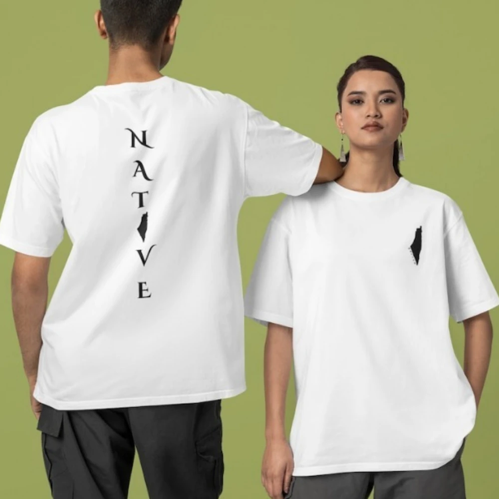 

Palestinian Native Tee Motivational Shirt Inspirational Shirt Courage Activism Tops Men Women Crewneck Cotton Short Sleeve