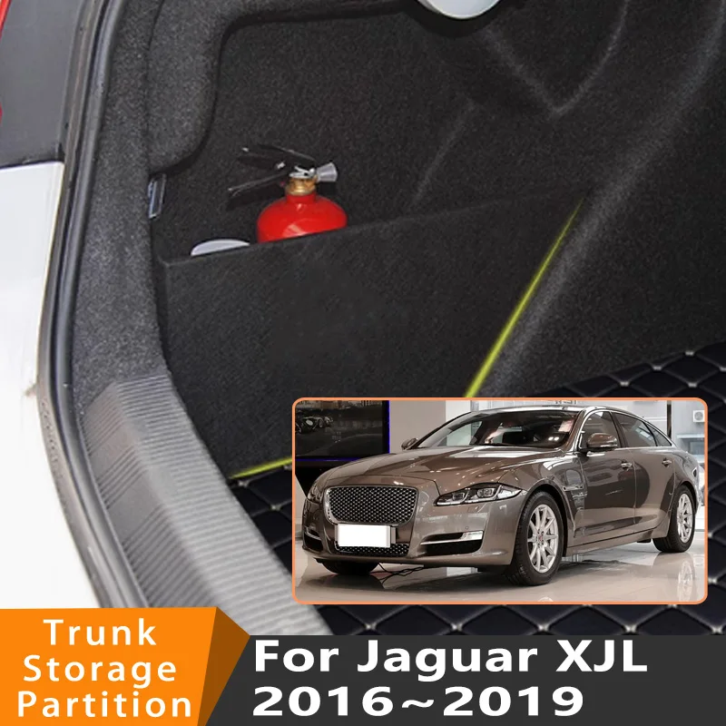 

Auto Accessories For Jaguar XJL 2016~2019 2018 17 Car Organizer Thickening Trunk Side Partition Trunk Interior Storage Box Parts
