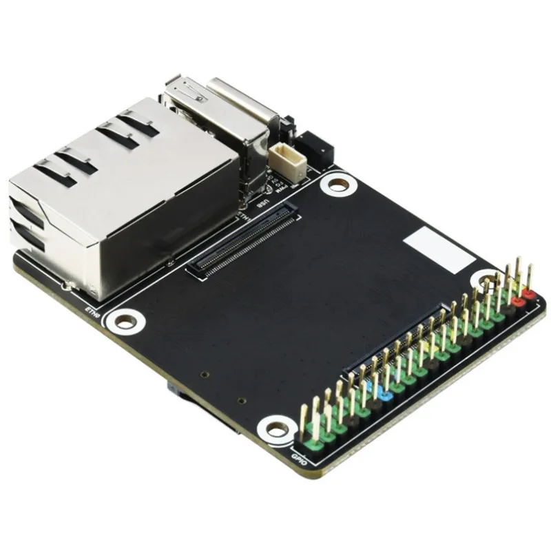 CM4 Mini Host Dual Gigabit Ethernet RJ45 Expansion Board Metal Case CM4