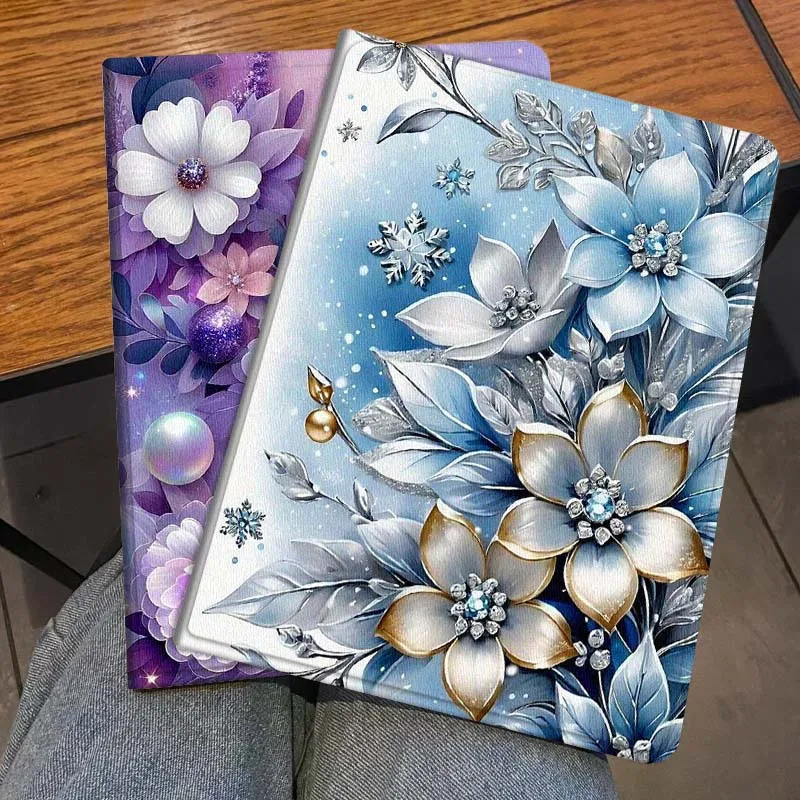 

Beautiful Flower Sparkling Gift For Honor Pad 8 V8 9 GT MagicPad 13 3 2 Tab MatePad Pro Air 12 X 12.6 Foldable Tablet Case