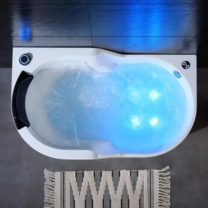 

exquisite craftsmanship Indoor SPA Mini Bath Air Massage Whirlpool LED Deluxe 1 Person Small Bath