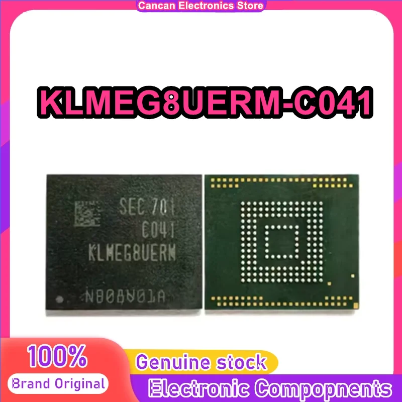

KLMEG8UERM-C041 256GB 5.1 flash font library EMMC storage chip 0-10 IC New Original in stock