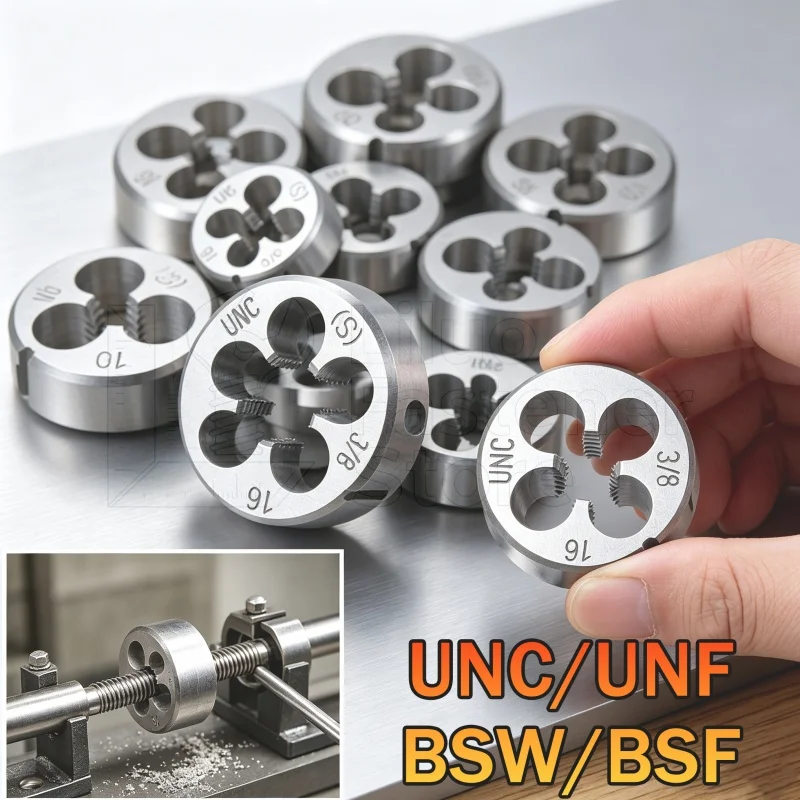 Right Hand Thread Die 1/2-13 1/4-20 3/8-16 5/16-18 4#-40 6#-32 8#-32 10#-24 1/2-12 1/8-40 3/16-24 5/32-32 UNC UNF BSW Screw Die