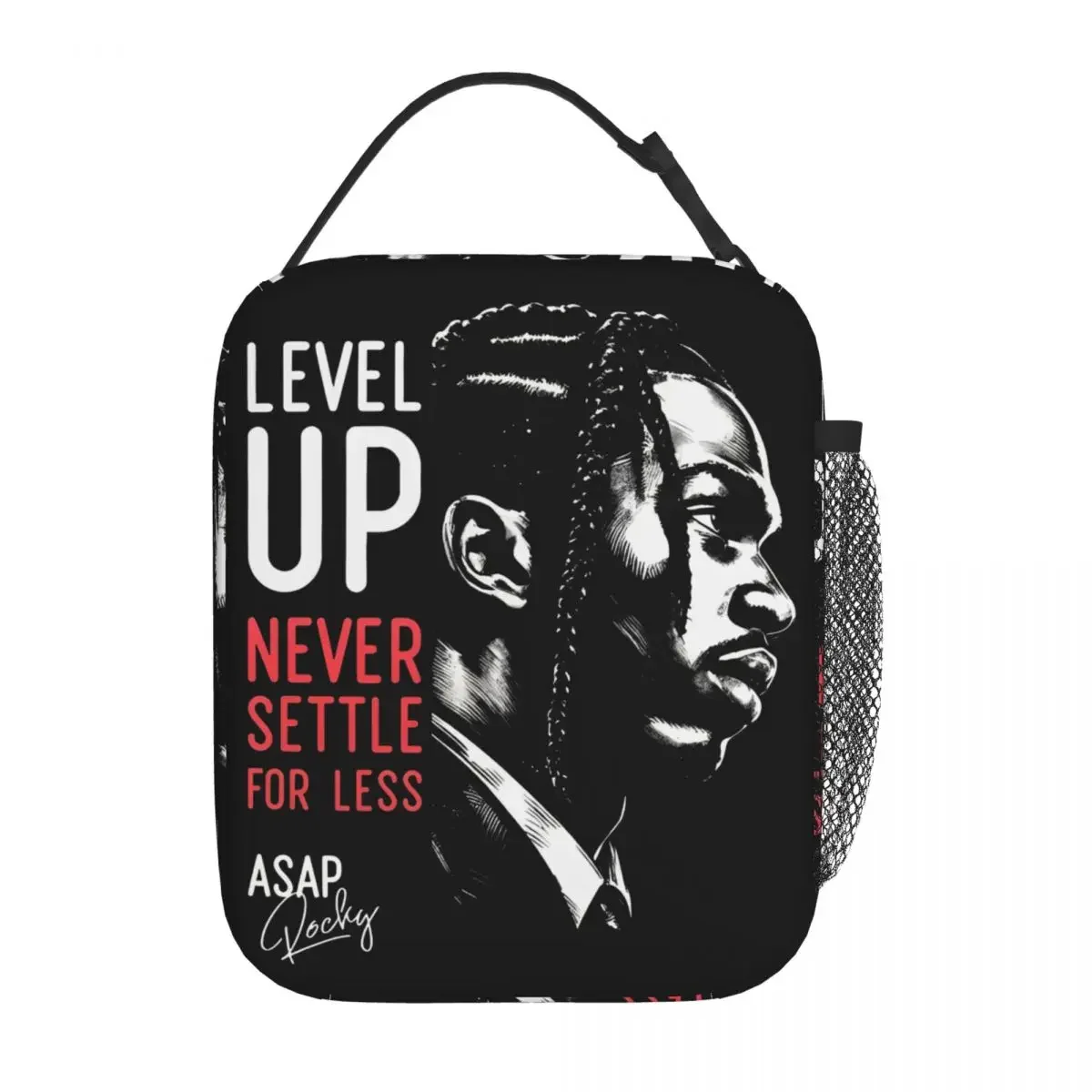 Level Up Rockys Hip Hop Insulated Lunch Bag For School Office Storage Food Boxes Leakproof Thermal Cooler Lunch Boxes