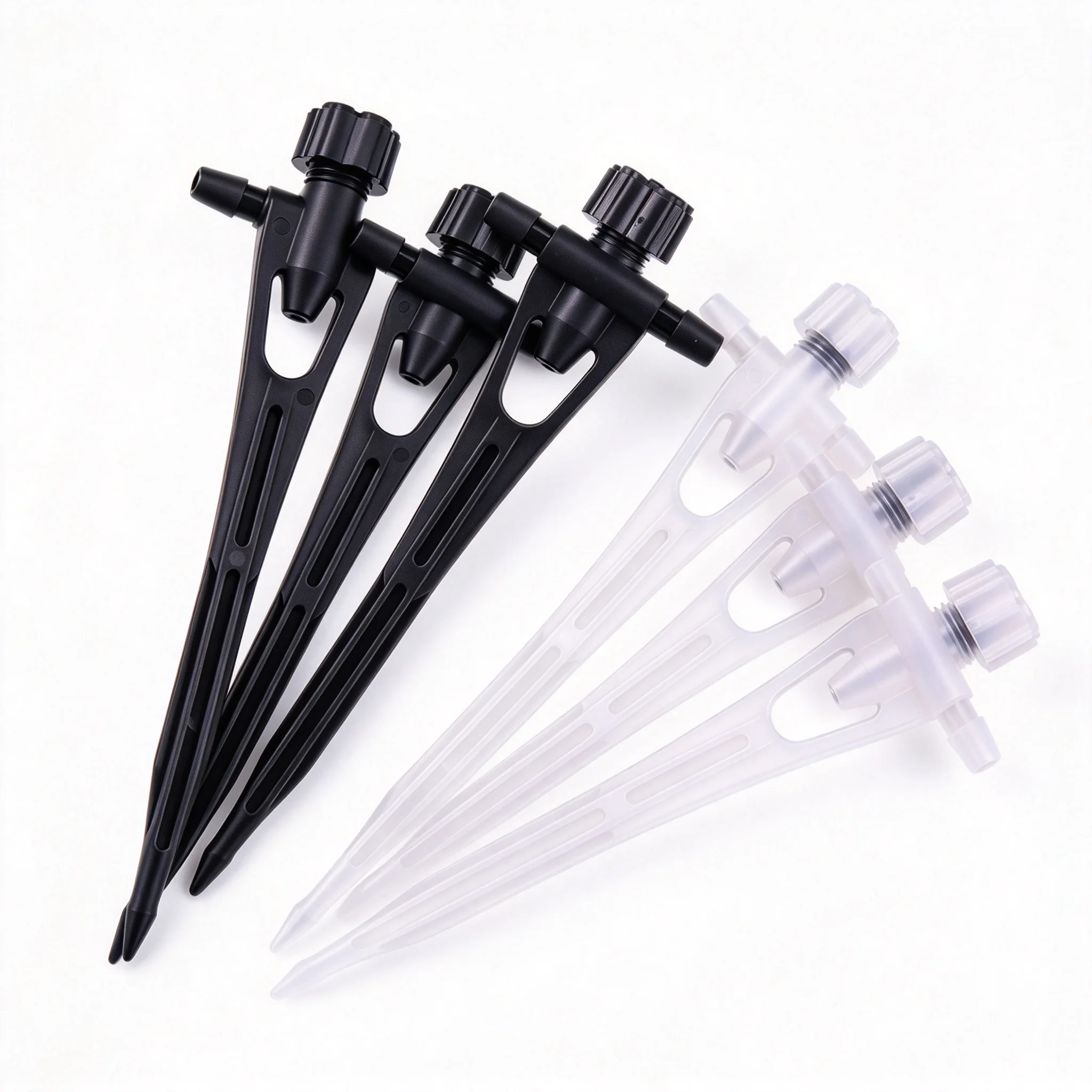 30PC 11.6cm Drip Arrows with Adjustable Valve for Garden 4/7mm Hose Drip Irrigation System Emitter Potted Plant Watering Dropper