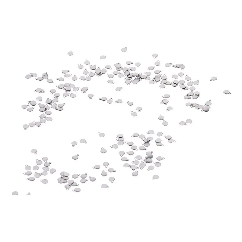 Заготовки Из Нержавеющей Стали, серебряные плоские круглые заготовки, подвески из нержавеющей стали, Подвески ручной работы для влюбленных