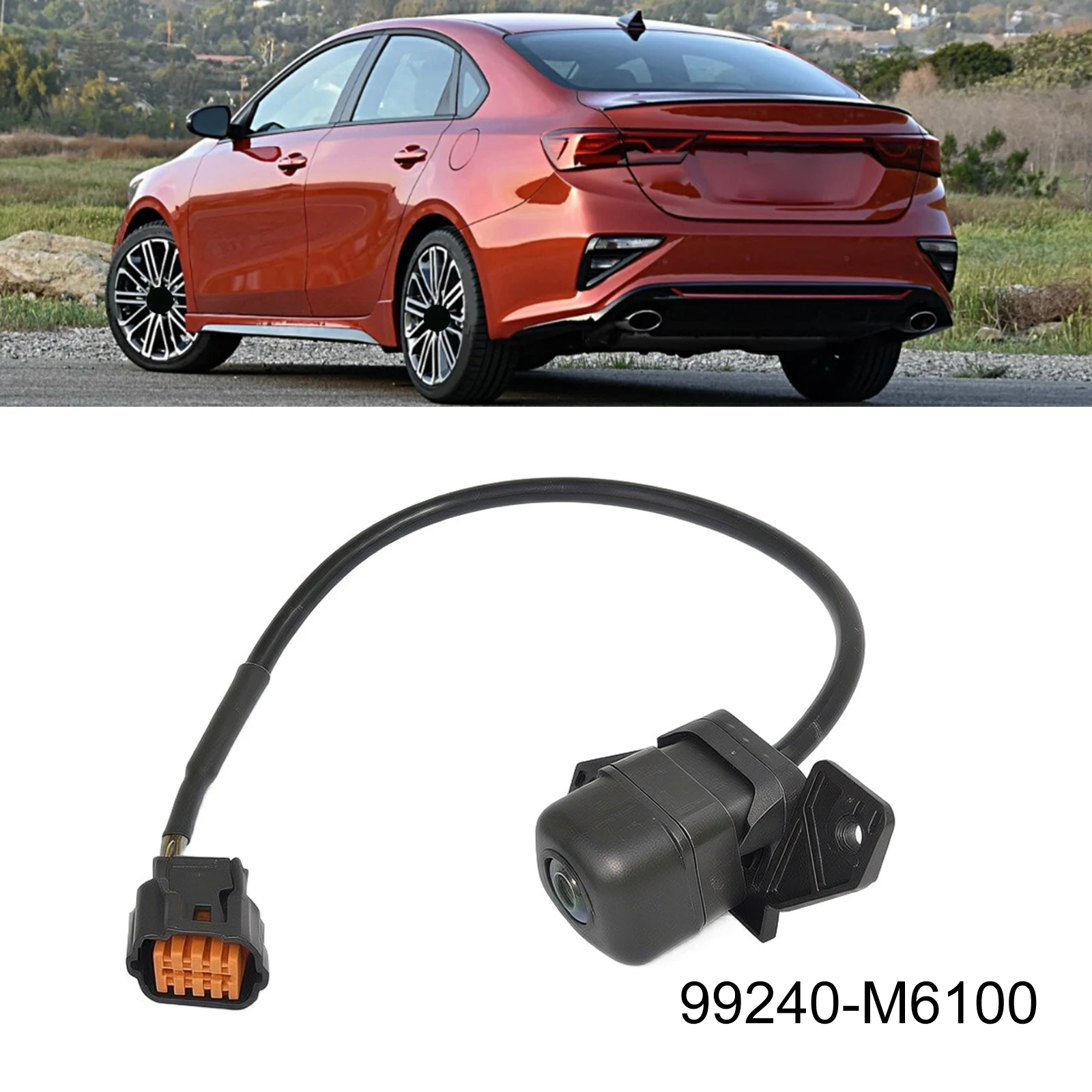 99240-M6100 Rearview Backup Camera For Kia For Forte For K3 For Cerato 2019-2021 Black ABS Parking Assistance System