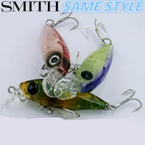 LURETV Japan Smith 같은 스타일 55F/4.2G/1PCS Bigeye Catfish 미세 입자 Minolua 전복 미끼 민물 스트림 Bent Mouth Makou