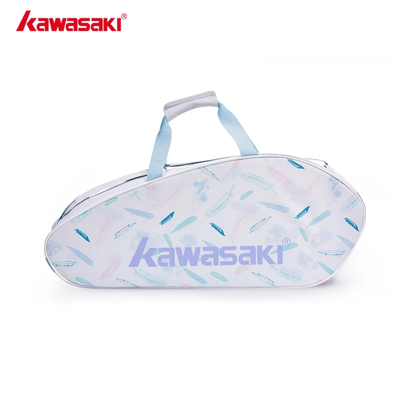 Kawasaki 2024 Badminton Bag for Women Can Accommodate Three Rackets Tennis Bag K1G00-B8362