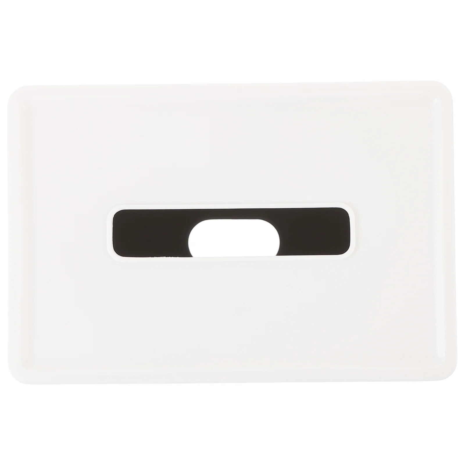 

1pc Tissue Box Cover Plastic Napkin Storage Case Compact Lightweight For Living Room Bedroom Office Car Home Decor White