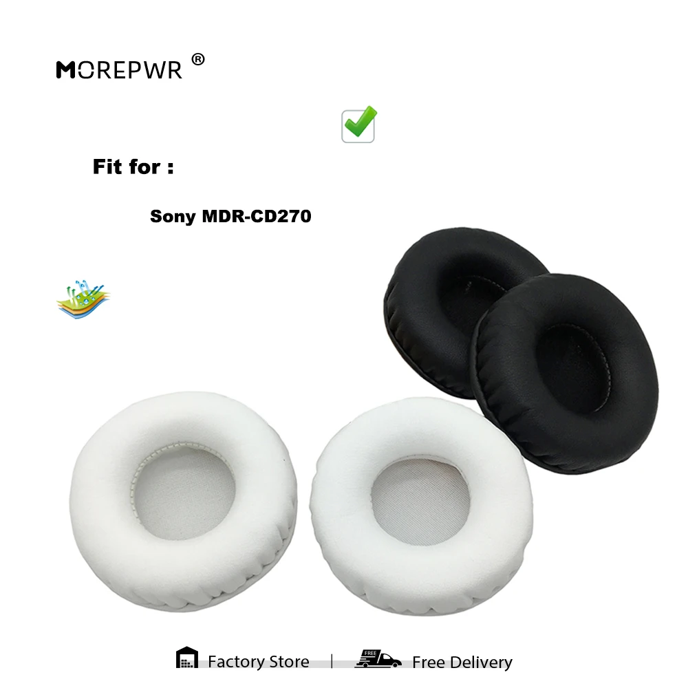 

Сменные амбушюры для Sony MDR-CD270, детали гарнитуры, кожаная подушка, бархатные наушники, чехол для наушников